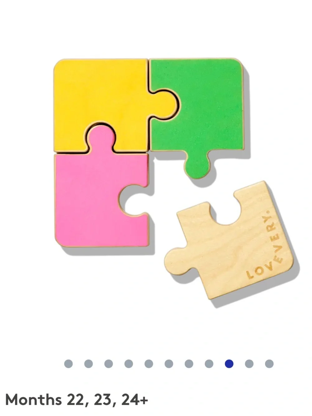 Chunky Wooden Jigsaw Puzzle from the Lovevery The Companion Play Kit